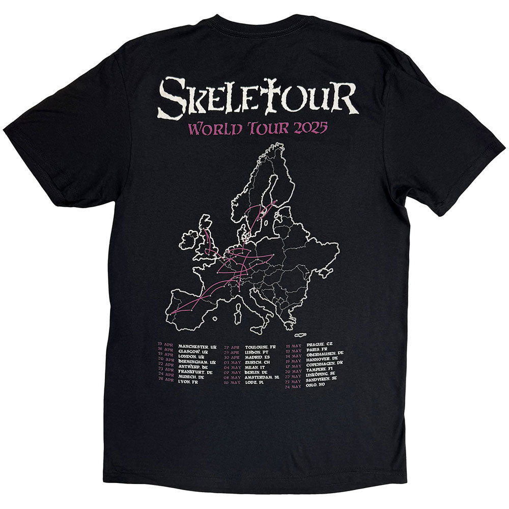 Ghost Unisex T-Shirt: Skeletour '25 Tour Dates