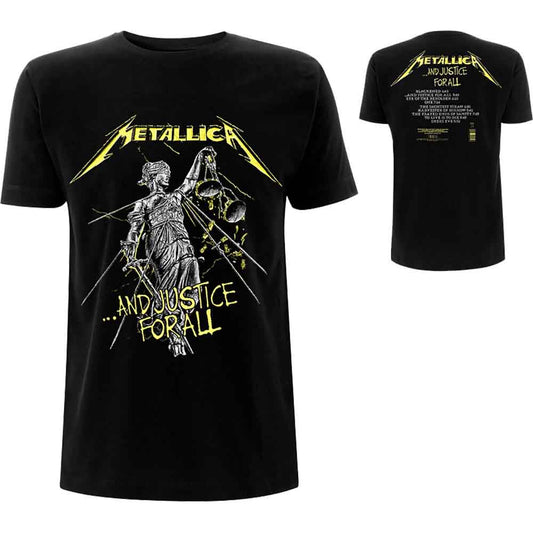 Metallica Unisex T-Shirt: And Justice For All Tracks